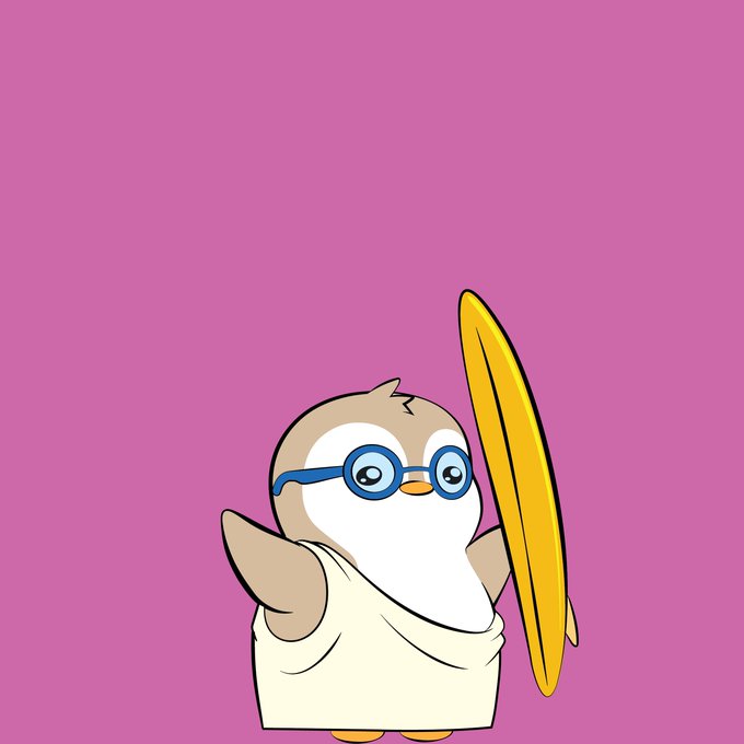A cartoon owl wearing blue glasses and a white toga holds a large gold coin against a pink background.