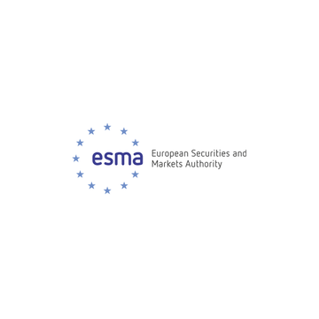 The image displays the official logo of the European Securities and Markets Authority (ESMA), featuring the acronym "esma" alongside a circle of stars reminiscent of the EU flag, directly identifying the regulatory body mentioned in the announcement about launching a dedicated review process for crypto custody providers.
