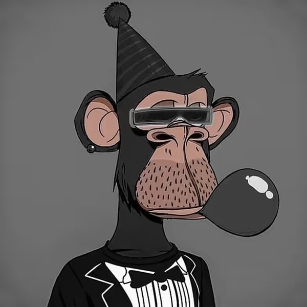The image features a cartoon monkey wearing a tuxedo, complete with a bow tie, standing against a gray background. The monkey appears to be dressed for a formal event or party, as evidenced by its attire. The post also mentions that mint is live and can be inscribed on your favorite rare sats only.