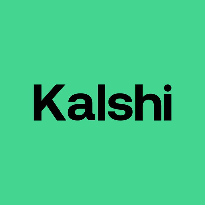 The image displays the Kalshi logo in bold black text on a bright green background. It accompanies news of Kalshi's CFTC filing to launch equity index perpetual futures, visually branding the regulatory milestone.