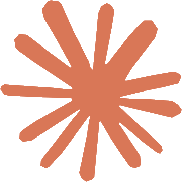 A coral-colored starburst or asterisk illustration with radiating lines, visually echoing the post's summary of multiple major crypto and tech developments from the past day.