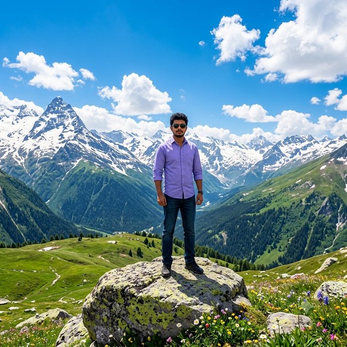 A man in a purple shirt and sunglasses stands confidently atop a boulder, framed by majestic snow-capped mountains and a vibrant alpine valley. 

The image complements the post's message well — the figure standing firm on solid rock amid vast peaks symbolizes the grounded, resilient builders who focus on long-term foundations rather than fleeting trends, much like Web3 infrastructure that endures beyond temporary hype.