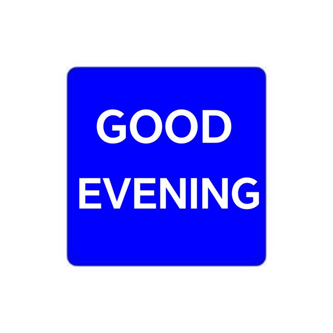 The image features a square sign with the words "Good Evening" written in white letters against a blue background. The sign is set against a white backdrop, making the text stand out prominently. The overall design of the sign suggests that it could be related to an event or gathering taking place at night, possibly for cryptocurrency enthusiasts who are interested in the growing onchain ecosystem and its various applications beyond traditional finance.