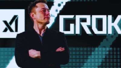 urn of water with a white label reading "Grog" and "XM" against a black background, accompanied by the name "Erik Grok".