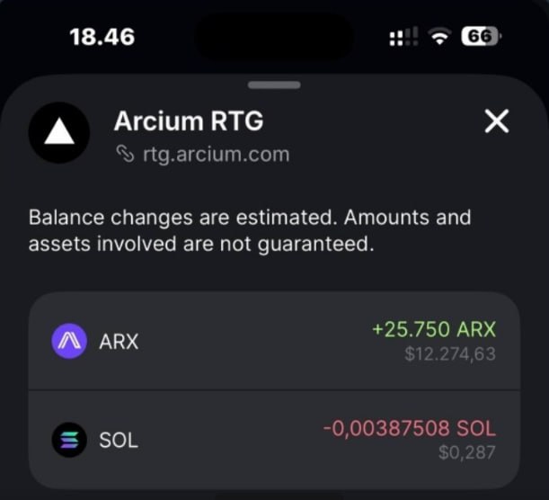 The focus of this image should be on the screen with information about an ongoing airdrop opportunity for a user named 'Arx'. The text on the screen indicates that there are two different assets, $12k and 0.7848SOL, being considered in the airdrop process. It also mentions another asset which is not relevant to the current event - 'Sol' in this case. The reason behind the distribution of these assets remains unclear from the image itself but could be related to the user's participation in a particular exchange or event involving different cryptocurrencies.