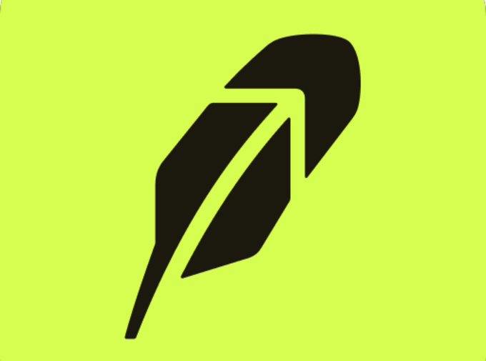 A black logo featuring a stylized feather or quill pen design set against a bright neon green/yellow background.