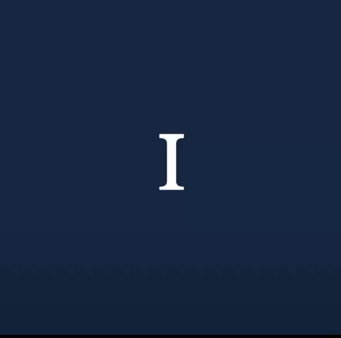 The image features a blue background with white text that reads "I" followed by an exclamation mark. The text appears to be part of a larger message or advertisement, possibly related to a new product or service from Injective.