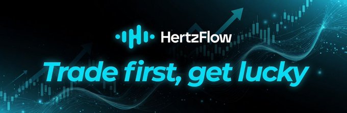 The image features a banner with text that says "Trade first, get lucky". The banner appears against a black background, suggesting a serious tone about trading strategies or techniques. It's positioned above other elements in the image, which also includes an arrow pointing upwards.