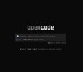 The image features an opencode logo with the text "opencode" written above it. Below this logo, there are two lines of text that read "A real demo vibe coding using @opencode + OpenCAP Gateway ( inference tokens from $CAPU ) + @MiniMax_AI M3". The image also includes a small code block in the bottom right corner with the text "@MiniMax_AI M3". This code block might be related to the opencode project or could be an additional piece of information about the project.