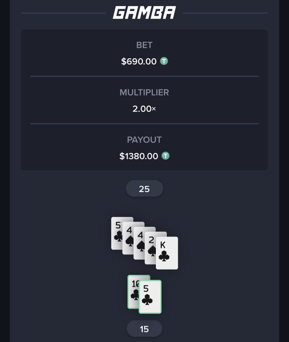 The image shows a black display screen with various information about playing a poker game, including the names of the different games available and some numbers associated with them. The main focus is "GAMBA" displayed at the top left corner of the screen. There are also other games listed below it, like "BLACKjack", "PAKER JUBE", and several others. On the right side of the screen, there's a button that says "15". This button could be used to enter your name or other necessary information into the game system. Additionally, a comment field is present where you can provide feedback or ask questions about the games being played on this platform.