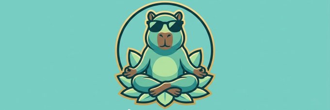The image features a cartoon bear sitting cross-legged with its legs crossed, wearing sunglasses and holding a leafy plant above its head. The background of the image is blue, which complements the overall color scheme. In the bottom right corner of the image, there's text that reads "Launch of $CHILL ACTIVE 6sTUCfjxQBLADYTYJVv56uzZz7PjySBTwhojPpbobonk COME CHILL WITH IS AT Chillcoin #CRYPTO #Solana". The bear is positioned in the center of the image, drawing attention to its unique pose and style.