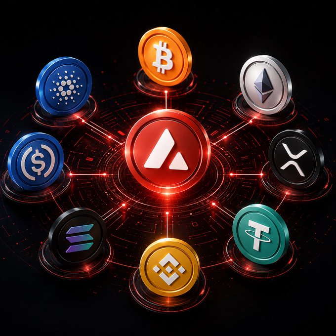 The image features an array of digital currency coins that are part of a larger network or system known as the "All In On Crypto" group. The focus of this organization could be Japan's economy, which is adopting crypto assets like Bitcoin and Ethereum as financial instruments with a reduced tax burden from 55% to 20%. This shift in thinking emphasizes the importance of incorporating digital currency into global financial structures.