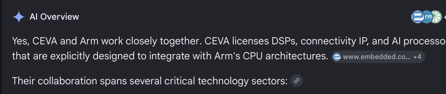 The image shows a computer screen displaying a message about two programmers collaborating together on an AI project, specifically discussing the integration of ARM architecture into their work.
