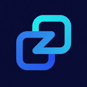 A Zano logo featuring overlapping rounded squares in blue and teal gradient on a dark background, representing the Zano network that recently restarted its blockchain to address a Gateway Address vulnerability that led to unauthorized ZANO and fUSD tokens entering circulation.