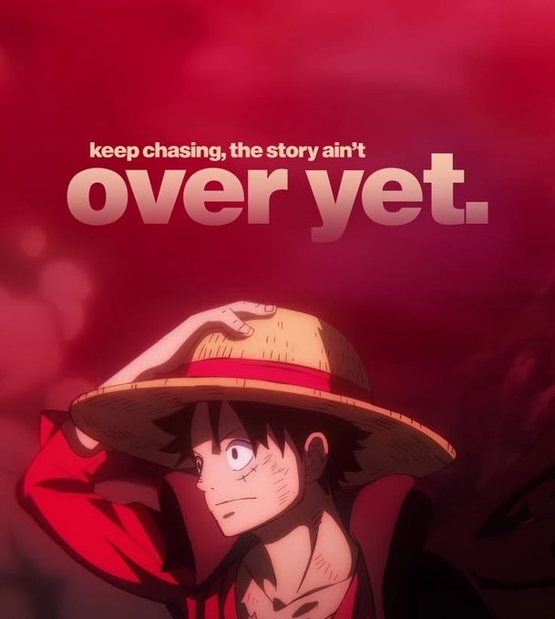 The image features a cartoon character, likely from a popular anime or manga series, wearing a straw hat with their hair styled in an updo. They are standing against a red background that has been edited to appear as a gradient of red tones. The character is looking up at something above them and appears to be holding onto the brim of their hat. In the bottom right corner of the image, there is text that reads "Gm CT We go again today". This suggests that the image may have been created for an online platform or social media post related to a specific anime series or character.