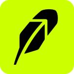 A simple green square app icon featuring a black stylized leaf or pen design.