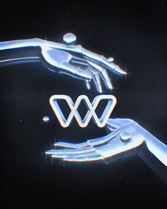 Two metallic hands cradle a stylized "W" emblem against a dark background, visually echoing the post's message by symbolizing how Wire Network ("W") carefully holds and bridges the fragmented world of blockchains into one coordinated, universal transaction layer.