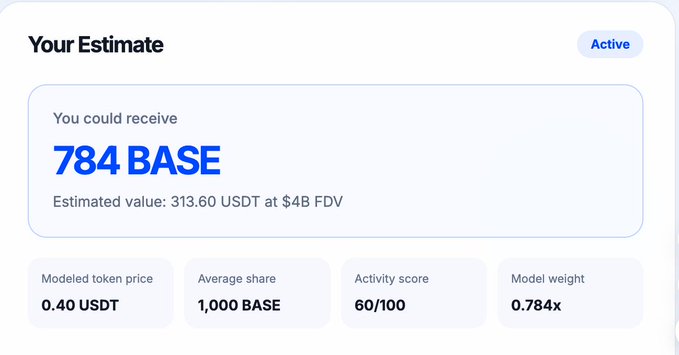 The image features a screenshot of a webpage, with various text elements such as "Yo, check out the #Base airdrop allocation quick" and "#Base airdrop allocation". There are also numbers such as 784, 1/3rd (rounded to 0.33), 1.0 (rounded to 1), 6/100, and 0.78 on the webpage. The text appears to be advertising an "airdrop allocation checker for the Base chain" and asking users to input their wallet address in order to see if they areeligible for a base-allocation. There is also a small logo present within the image.