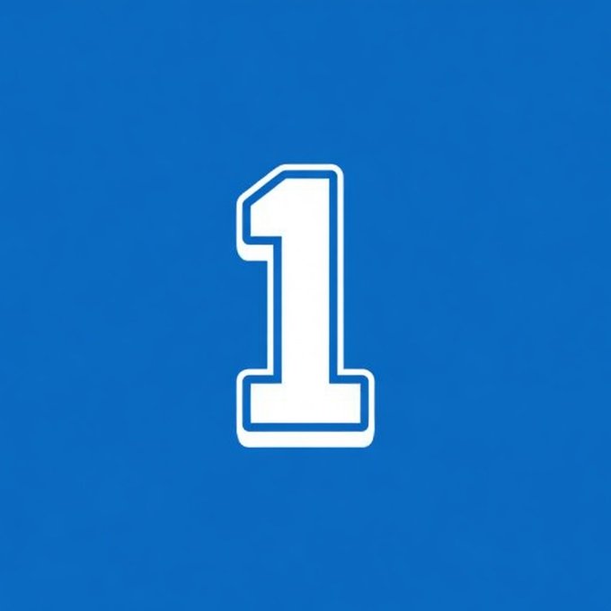A bold white number "1" on a blue background, highlighting the first verified clipper featured on tryclip.fun's TikTok profile @oorp.sol.