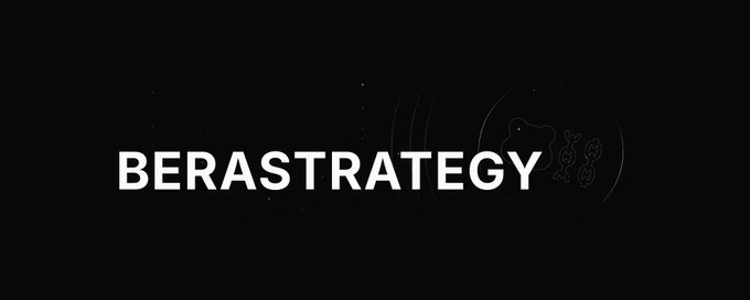 A black screen displaying the word 'BERASTRATEGY' in white bold text with some faint graphic elements.