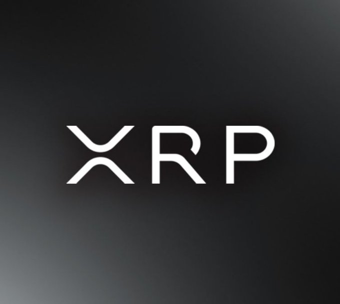 The XRP logo displayed in white text on a dark background.