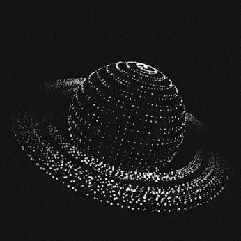 The image features a large, black, spherical object with numerous small white dots surrounding its surface. The dots are arranged in a spiral pattern that extends from the center of the object towards the edges. The background is completely black, which contrasts sharply with the white dots and emphasizes their presence on the sphere. In the accompanying text, it reads: "Ripple Promoter Saul blocked me for the final time. He will come back...as Paul". This phrase suggests that the image may be related to a social media post or advertisement where the large spherical object is used as an eye-catching visual element with a hidden message.