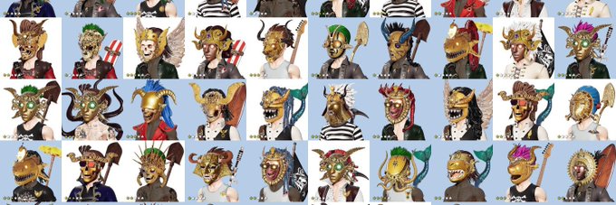 A grid collage of approximately 30 stylized cartoon "Pirate" NFT collectibles, each featuring variations of skull-headed pirate characters with colorful hair, beards, accessories like axes and guitars, and vibrant clothing, displayed against blue backgrounds. The image appears to be part of a promotional giveaway post by @thepirateb4y advertising a "40x GDT" prize drop, with the NFT collection serving as the visual centerpiece to attract participants.