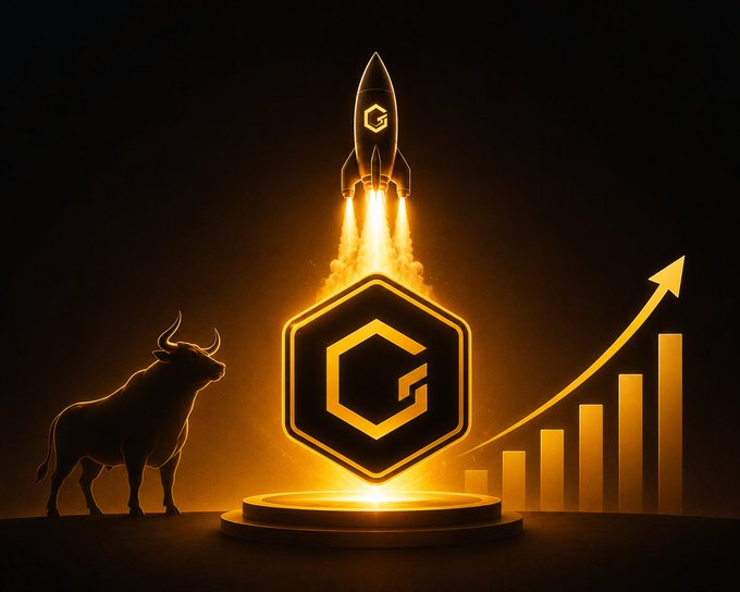 The image features a bulls depiction with a rocket taking off from it at the top of a pyramid or base structure in front of two other bulls positioned near the bottom left corner of the frame. The bull at the center appears to be actively engaged, possibly as a mascot for Core cryptocurrency that has been gaining attention recently. Another bull stands nearby on the right side of the image. A prominent symbol associated with Core is a diamond shape surrounded by a yellow glow and the word "Core" written in a stylized font underneath it. The bulls are positioned at various heights relative to one another, creating a sense of depth within the composition.