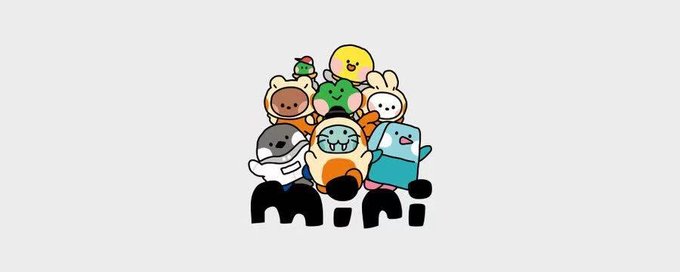 The image features a group of cartoon characters from the "minini" brand—including a bear, frog, rabbit, seal, blue creature, chicken, and others—gathered above the "mini" logo, symbolizing community and collaboration. This aligns with the post's message of Creditcoin's "Old Players" reuniting to support the $MINI token launch on PenguinSwap Launchpad.