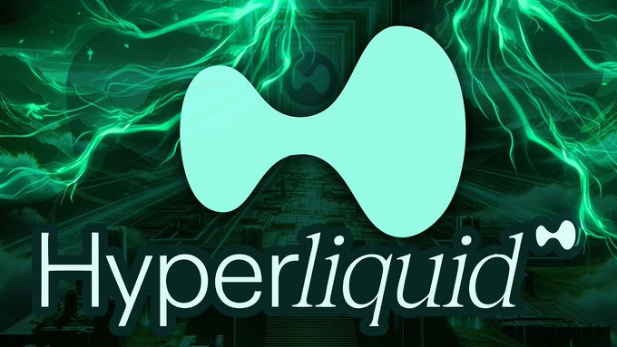 The image features the Hyperliquid logo prominently displayed against a dark, circuit-board-like background with electric green energy waves, with the "Hyperliquid" name in white text below. This visual ties directly to the article's highlight of Hyperliquid as one of two platforms responsible for nearly 90% of the record $638 million in crypto token buybacks since the beginning of 2026.