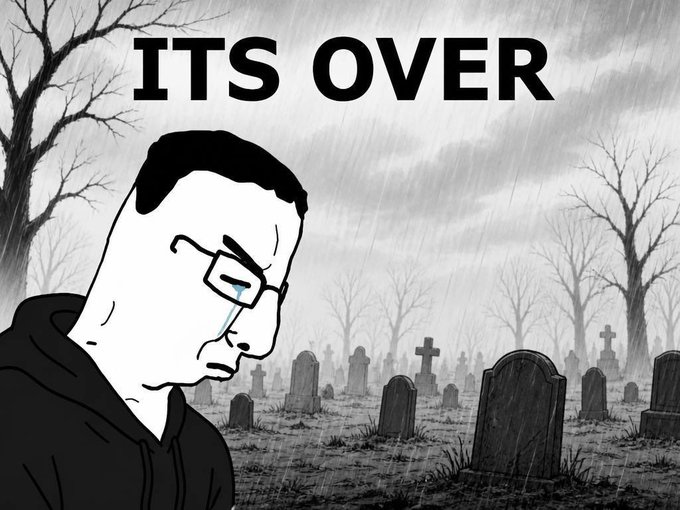 The image features a man wearing glasses, standing in front of a cemetery with several gravestones. The man appears to be sad or contemplative as he gazes at the gravestones. The caption "I have buried the dreams" suggests that the man might be experiencing feelings of loss or disappointment.