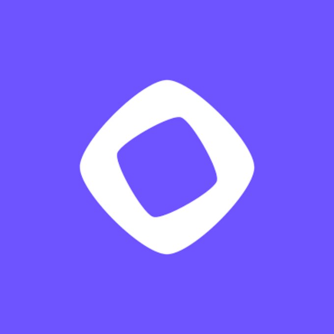 The image features the Monad logo—a stylized geometric design with a white rounded diamond shape surrounding a smaller purple inner form, set against a purple background. It relates to the post as it represents the Monad Foundation, the entity that executed the $60M liquidity program and discounted buyback of locked MON tokens for early investors.