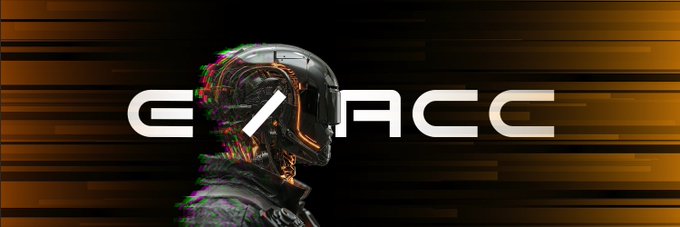 A stylized digital banner featuring a futuristic, glitch-effect profile of an automated bot with the letters 'G/ACC' overlaid across the center in bold white text against a dark, horizontally-striped background.
