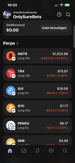 The image shows a screenshot of a smartphone screen that displays various cryptocurrency trading app information, including the name of one named OnlySsureBets and its rating from 1 to 10 stars. The bottom left corner of the screen also indicates that there is a message or conversation taking place in the chat window.