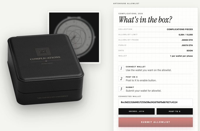 The image shows a website called "artx.house" that has a post about mints for sale. The post includes a description of the mints, their features, and a link to purchase them. There are also instructions on how to create a Mint account and what to do if you have already purchased one. The website is located at the bottom right corner of the image.