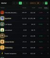 The image shows a Robinhood crypto watchlist displayed in dark mode, featuring tickers like BTC, ETH, DOGE, ADA, MATIC, SOL, and SHIB along with their price changes, which visually represents the broader crypto/NFT ecosystem where the mintgo.fun tool helps users track new NFT mints and avoid scams.