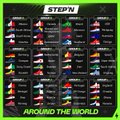 The image features a poster with various countries' flags displayed, including those of Romania and Colombia. The poster also includes information about an upcoming event or competition related to these countries. The text "Around The World" suggests that this could be an event celebrating different cultures from around the globe.