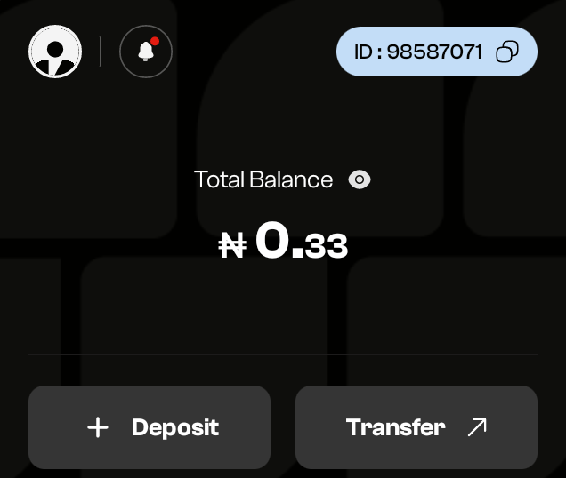 The image shows a phone screen displaying information about an account. There are two buttons: one on the right side of the screen labeled "Transfers" and another button labeled "Deposit". The text of the post above the screen reads, "Flaunt your @MySpenda dashboard balance, you can'nt be poorer than me", indicating that someone has posted this image.