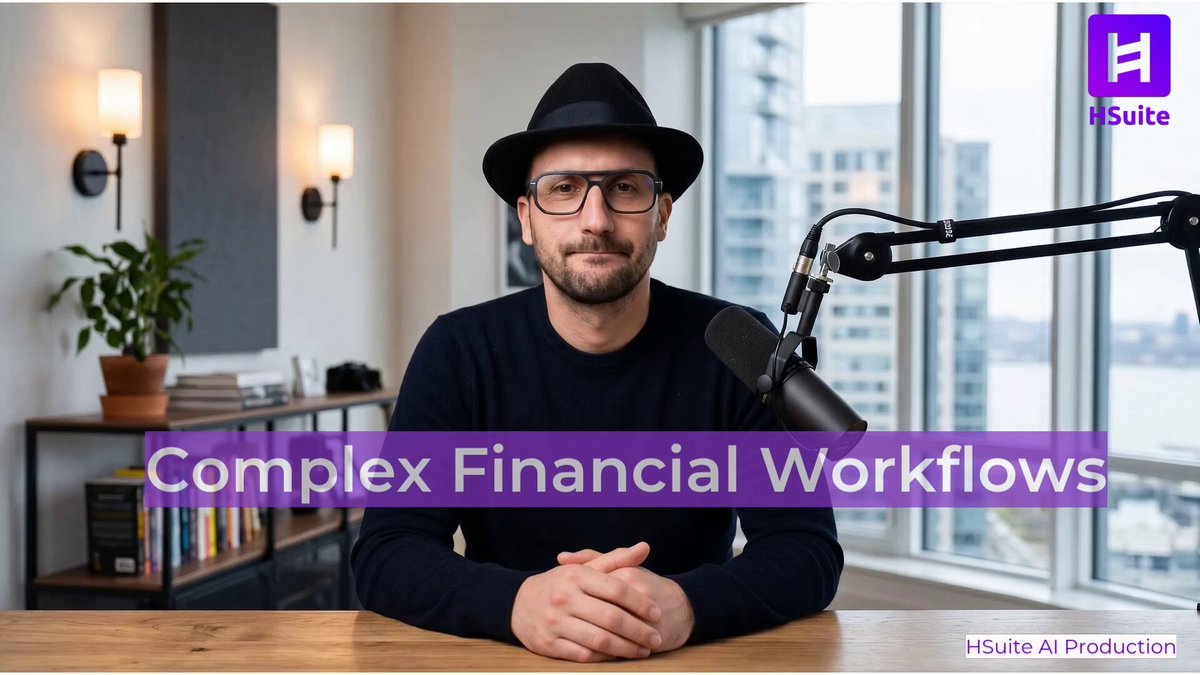 The image features a man sitting behind a desk, wearing glasses and a hat. He appears to be talking into a microphone or recording device, possibly for a podcast or video call. The background of the image shows a window overlooking a cityscape with buildings in the distance. The caption at the bottom of the image reads "Traditional finance is built around operational recovery. Permissions can be revoked. Approvals suspended. Risk teams can intervene." This suggests that the man might be discussing financial workflows or sharing insights on managing risks and recovering from operational disruptions, which are essential aspects of traditional finance.