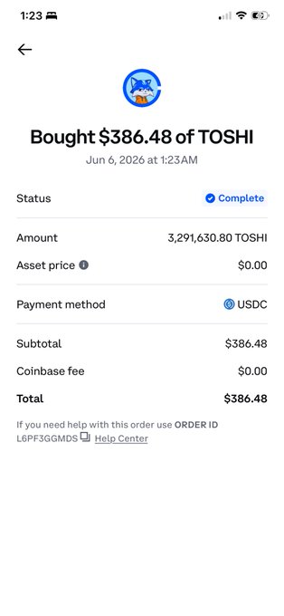 The image shows a cell phone screen displaying a payment receipt from an online marketplace, specifically for Toshi Tough Market. The text on the screen indicates that the buyer has paid $38.86 for the item they purchased. The seller's name is Toshi Tough Market, and the total amount due is $38.86. The image also shows a message in the bottom right corner of the screen stating "Focus on what is in the image and how it relates to the post".
