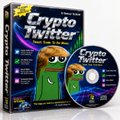 The image shows a product listing for "Crypto Twitter" — a Chrome extension featuring a green ghost-like cartoon mascot, advertised as a "Privacy-Focused Tool." It relates to the post by showcasing the Chrome extension being promoted, which filters and improves users' Twitter feeds, tying into the tweet's pitch about $CT token's utility.