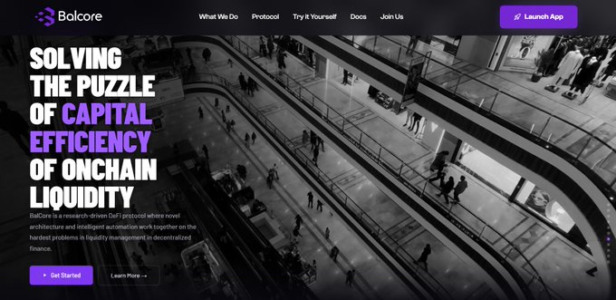 The image shows an advertisement for Solving The Puzzle Of Capital Efficiency Of Onchain Liquidity that explains how to invest in a liquid asset pool. This concept is based on the idea of providing liquidity to the investors while still generating passive income from market-making fees and fees received from other participants, which can lead to significant returns over time.