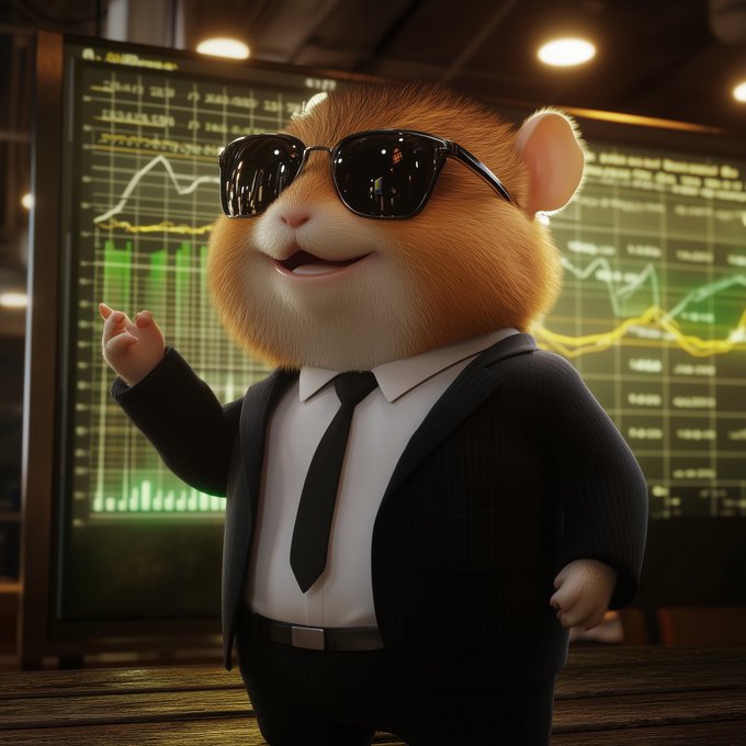 The image features a cartoon hamster wearing sunglasses and a suit, standing next to a computer screen displaying a graph related to Bitcoin prices. The hamster is pointing at the graph, likely indicating that Bitcoin's price has reached an all-time high of around $3,600 in recent times. This showcases how Bitcoin has become an unpredictable roller coaster ride for its investors as it experiences sudden and significant price fluctuations.