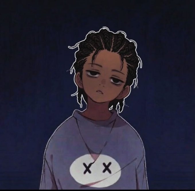 An illustration of a young person with braided hair and a tired expression, wearing a light-colored t-shirt featuring a smiley face with X's for eyes.
