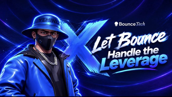 Promotional banner featuring a stylized character in a blue jacket and hat labeled 'YEMINJA' with 'Bounce Tech' logo and text 'Let Bounce Handle the Leverage'.