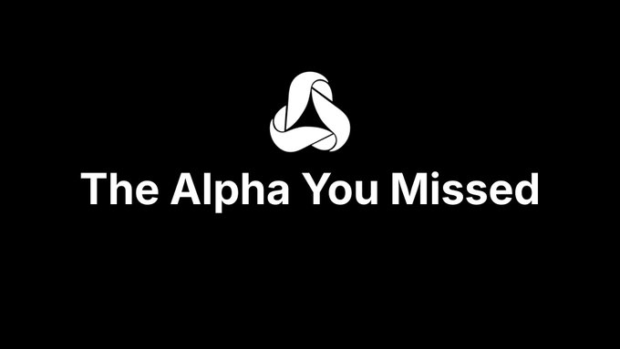A black title card shows a white Alpha-style logo above the text “The Alpha You Missed.”