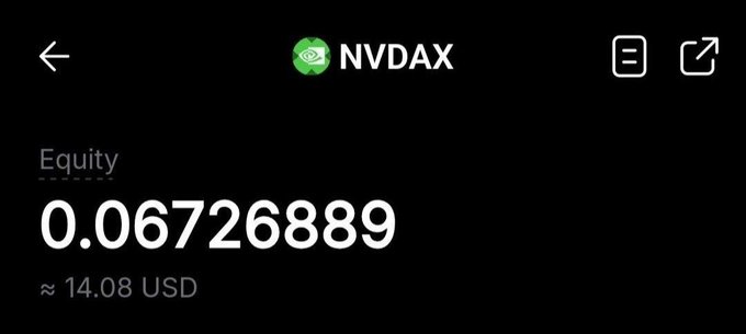 The image shows a black screen with white text that reads "equity" and "0.06723688899 USDC". The screen also displays a message stating that this is an invitation to receive a reward check or Earn Your Money Help.