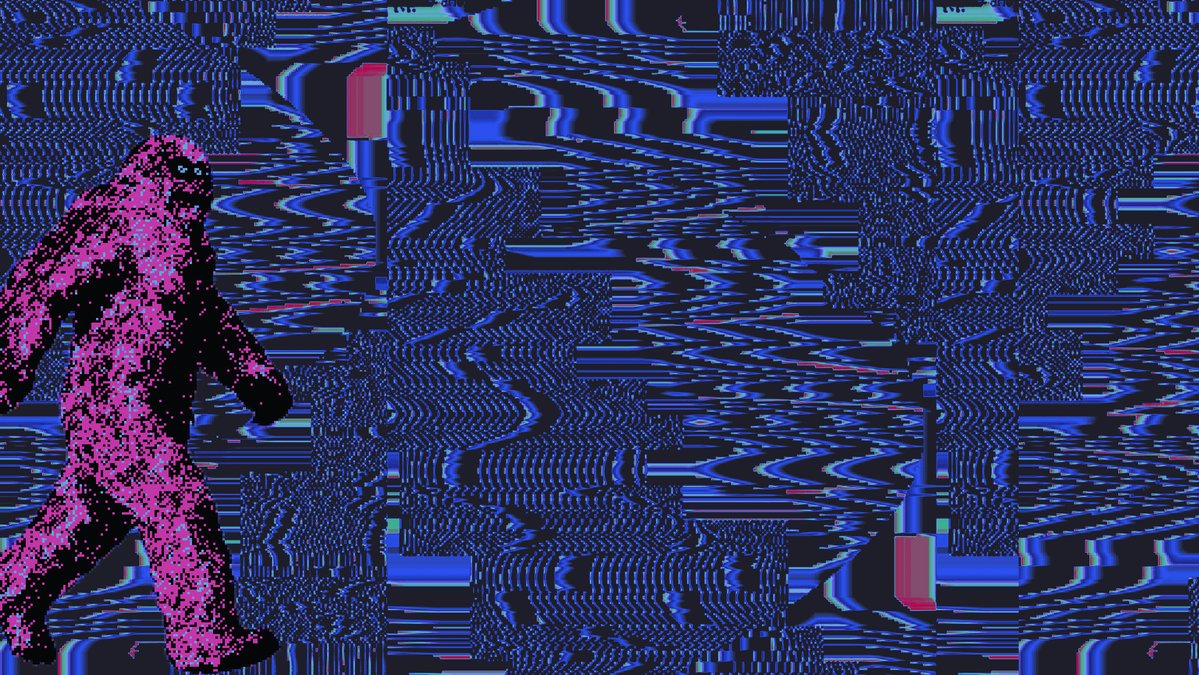 The image features a purple figure walking across a blue background, which appears to be a computer screen or a digital art piece. The figure has a large head with a long neck and legs, giving it an imposing appearance. The background consists of various lines and shapes in different colors, creating a sense of depth and complexity. The caption below the image reads "art sol thanxs you @gansnftart left 5/12 W4lk aw4y 2.2 $XTZ objkt.com/tokens/KT1VKVe". This suggests that the image is likely an art piece or a digital illustration, possibly related to a post on social media platforms like Instagram or Twitter.