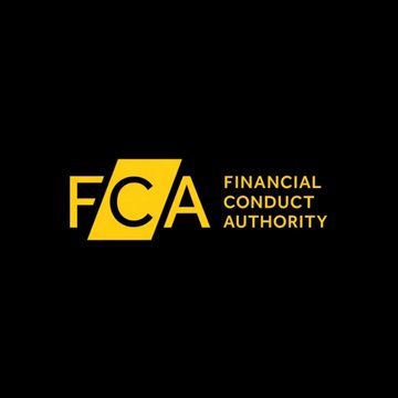 The image displays the Financial Conduct Authority (FCA) logo in yellow against a black background, identifying the UK regulatory body referenced in the post that has released new guidance on its crypto regulatory regime, with authorization applications opening September 30 and full implementation in October 2027.