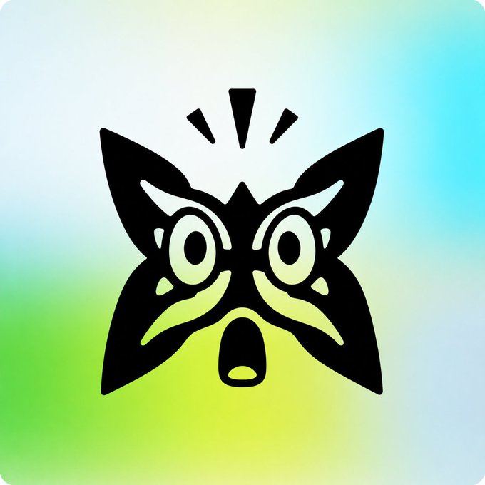 The Sui blockchain logo, featuring a stylized black owl face design on a green and blue gradient background.